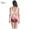 Anime Darling In The Franxx Zero Two Onepiece Swimsuit Girl 3D Print Sleeveless Slim Women Colorful Swimwear 220617