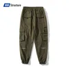 Men Cargo Pants Street Joggers Pants Hip Hop High Quality Cotton Harem Trousers Spring Harajuku Multi-Pocket Trousers