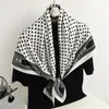 Twill Square Scarf For Women Design Headband Neckerchief Female Hair Wrap Headscarf Print Shawl Foulard Hijab Bandana