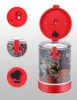 Kleurrijke Roken Waterdichte Seal Plastic Droog Herb Tabacco Grinder Cone Maker Sigaret Houder Stash Case USB LED-verlichting Verandering Storage Tank Kruiken Hanging Touw DHL