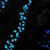 300pcsset Glow Pebbles Luminous Glowing Stones Glow Home Home Tank in the Dark Accessory for Gift Garden Decoration 220531