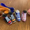 Basketball Shoes Keychains 3D Sports Shoe Key Chain Pendant Car Bag Pendants Gift 9 Colors