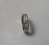 Anéis de jóias Titanium Steel noivado anel de casamento 2/3 linhas Diamante de zircão para homens e mulheres 2 Cor Select