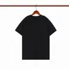 Casual T-shirts Mens Ubranie Letnia koszulka Koszula Czarna biała rozmiar S-xxl Bawełniana Załoga Załoga Nakień Krótki rękaw