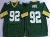 Wskt Mens Vintage Ncaa Football Jersey 92 Reggie White 4 Brett Favre 5 Paul Hornung 15 Bart Starr 66 Ray Nitschke Sticthed Green