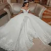 ball gown wedding dress with detachable skirt