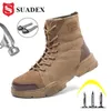 Orteil en acier suadex pour les hommes indestructibles indestructibles bottes de combat de désert chaussures de sécurité armée 3648 220810