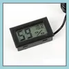 Temperaturinstrument M￤tanalys Kontorsskola Business Industrial Mini Digital LCD Thermometer Hygrom Dhong