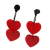 Love Long acryliques Boucles d'oreilles 3 * 8,5 cm 173