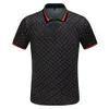 Projektantka męska koszulka nowa bawełniana odporna na oddychanie T-shirt Lapel Commercial Fashion Casual Print High-end Polo Short Sleeve M-3xl