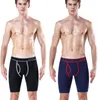 5Pcs Set Long Boxer Intimo uomo Mutande maschili Mutandine Sexy Clavin Underware Calzoni BoxerShorts Boxer Homme Trunk 220621