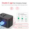 Adapter Dual Type C PD QC USB All In One Charger Adapter For Travel With EU US UK AU Plug Universal Travel Power Sockets