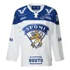 Custom Vintage Juraj Slafkovsky Stitched Hockey Jersey TPS Naiset Turun Palloseura Jersey Liiga Jerseys3525348