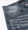 2021 hip-hop high street fashion brand jeans retro torn fold stitching mens designer motorcycle riding slim pants size 28~40#705