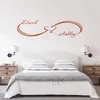 Designklistermärke Anpassade par namn Vinyl Decal Infinity Love Wall Art Murals Home Decor AZ1023 220622