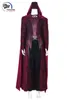 زي موضوع الدعوى بأكملها Scarlet Cosplay Witch Wanda Vision Come Mask Outfits Halloween Carnival Suit Custom Made L220714