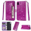 Fashion Glitter Wallet Cartão Slots Flip Capas Capa Para Xiaomi Redmi Nota 10 9 Pro 8 7 Pro 9 SE CC9 Poco X2 7A 8A A3 Lite