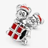 Novo S925 Sterling Silver Silver Luge Luxury Luxury Mouse Bracelet Classic Original Fit Pandora Charm Diy Moda Love Heart Pingente Gifts para Mulheres