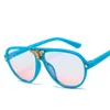 Винтажные детские пилотные солнцезащитные очки для девочек мальчики роскошные дизайнерские бокалы детские солнцезащитные очки 220705