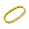 Bangle 2023 armbanden bij hand ovaal vol zirkoon diamant goud kleur kerstcadeau vrouwen vrouwelijk kristal luxe mode Afrikaans trum22