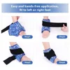 Herbruikbaar enkelbrace ijspakket voor koude therapie flexibele gel kralen voetkoeling hulp sportletsels pijnverlichting enkelsteun 220622