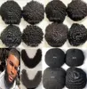 6mm Wave Afro Full Lace Toupee 8mm Mens Hair Hairpieces Indian Virgin Human Hair Replacement Male Wig for Black Men Fast Express Delivery
