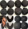 Onda de 6 mm Afro Toupee de renda cheia de 8 mm de cabelo de cabelo de cabelo de cabelo virgem indiana Substituição masculina de cabelo para homens negros Fast Express Deliver