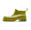 Pparies-Women Erkek Yağmur Botları Yüksek Kaliteli Kauçuk Su geçirmez Ayaklar Slip Giyim Direnen Ayak Bileği Botları Yıkama Araba Mutfak Damproof Moda L5807997