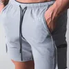 SUMPLO DE VERÃO RUNCIDO DE VERMELHO HOMENS LETRA PRIMAÇÃO ELÁSTICA ELÁSTICA GYM GYM GYM SHORTS FITNES