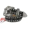 Western Cowboy BeltSimon Mode Cowgirl Bling Bling Strass Riem met Adelaar Concho Bezaaid Afneembare Gesp Grote Maat Riemen fo316h7099586