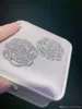 Högklassig Zircon Micro Inlay Diy Pearl Necklace Camellia Flower Clasp Accessories Lång tröja Kedjelänk