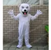 Performance Polar Bear Mascot Costumes Carnival Hallowen presenter unisex vuxna fancy party spel outfit semester firande tecknad karaktär kläder