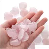 Kamienne serce naturalne kwarc róży Kryształ Kryształ uzdrawiający czakra reiki zabawne zabawki 20x6 mm Drop dostawa 2021 Żyd Dhseller2010 Dhysg