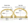 Ny 316L Titanium Steel Horseshoe Dumbell Armband Chain Semicircle D Shape Men's and Women's Wedding Jewelry