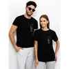 Men's T-Shirts Hand Print Lover T-Shirt For Women Men Summer Couple Clothing Short Sleeve O-neck Tops Tees Matching Date Outfits CasualMen's