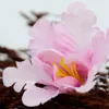 Testa di fiore artificiale di orchidea di seta da 6 cm per la decorazione domestica di nozze Corona fai da te Regalo Scrapbooking Craft Fiori finti