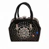 Diamond Ladies Luxury Handbag Leather Famous Designer Women Shoulder Bag Clutch Crossbody Påsar för SAC A Main Femme 1 220427