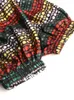 Женские блузкие рубашки Женские блузки летние укороченные топы напечатаны с плеча сексуально с застежкой -молнией Blusas 2022 Африканская мода -мода.