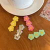 Clip per capelli per bambina cartone animato Carino colore caramella per bambini Fiore per bambini Barrettes Accessori per capelli con clip laterale per donna3212971