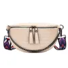 Fashion Chain Fanny Packs For Women Patroon PU Lederen riem taille tas schouder crossbody borsttassen damespakket 220609