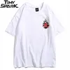 Hip Hop T Shirt Män Snake Ghost T-shirt Harajuku Streetwear Tshirt Bomull Kortärmad Sommar Toppar Tee Hiphop Tillbaka Skriv ut 220408