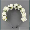 Bandeaux Bijoux De Cheveux Femmes Fleur Filles Floral Diadèmes Couronnes Mariée Guirlande De Mariage Guirlande Drop Delivery 2021 Yggbh