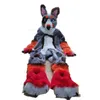 Stage Fursuit Husky Dog Fox Mascotte Costumi Carnevale Hallowen Regali Unisex Adulti Fancy Party Games Outfit Holiday Celebration Cartoon Character Outfits