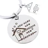 Nya hem Nya äventyr Keychains Creative House Charms Titanium rostfritt stål Key Chains Keyring Housar Warming Presents