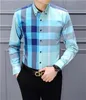 Camisa de vestido masculina bolsas de moda têm lazer top qualidade pônei camisa bordada manga longa casual business roupas longas camisas tamanho asiático tamanho multi-cor m-3xl # 01