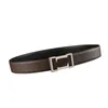 Top Quality 3.4/3.8cm wide wedding belts Classic luxury men's business dress belt stainless steel smooth buckle head Genuine Leather waistband