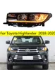 Akcesoria oświetlenia samochodu do Toyota Highlander LED reflektor 20 18-20 LED Turn Signal Signal Angel High Beam Lampa