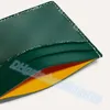 Porte-monnaie design de luxe de qualité supérieure Porte-cartes Mini portefeuille en cuir véritable avec boîte