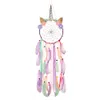 Unicorn Dream Catcher Decoration Bedroom Decor para meninas crianças parede pendurada gancho de garoto de crianças Dreamcatcher Dreamcatcher