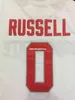 Ohio State Buckeyes # 0 D'angelo Russel Retro Top College Basketball Jersey Nome e numero cuciti Qualsiasi taglia Xxs-6xl Xs-6xl Maglia maglie Nca